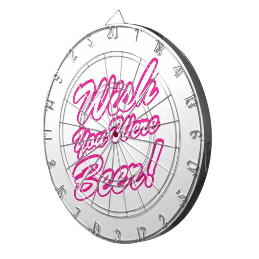 Ik wou dat je bier was! dartbord (Voorkant Rechts)
