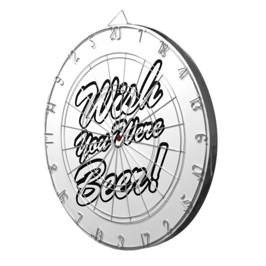Ik wou dat je bier was! dartbord (Voorkant Rechts)