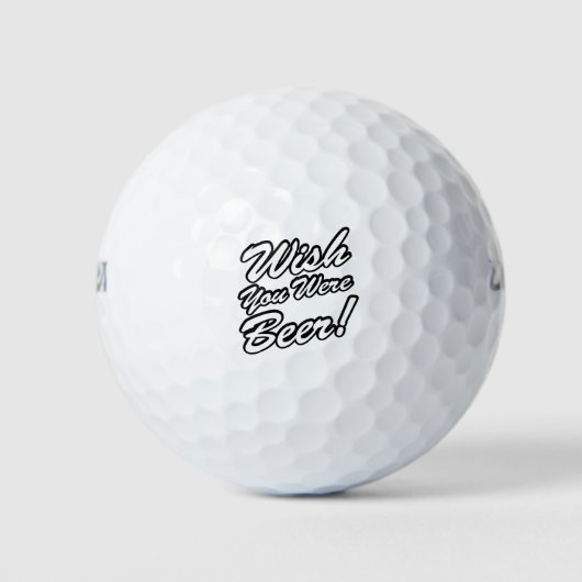 Ik wou dat je bier was! golfballen (Voorkant)