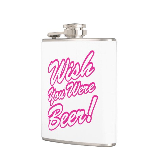 Ik wou dat je bier was! heupfles (Links)