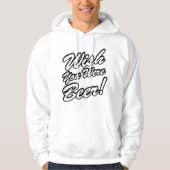Ik wou dat je bier was! hoodie (Voorkant)