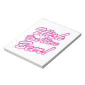 Ik wou dat je bier was! notitieblok (Linkerzijde)