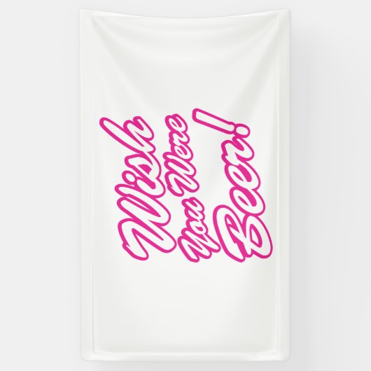 Ik wou dat je bier was! spandoek (Verticaal)