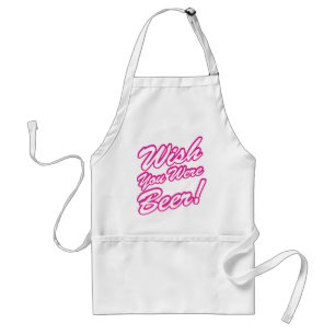 Ik wou dat je bier was! standaard schort