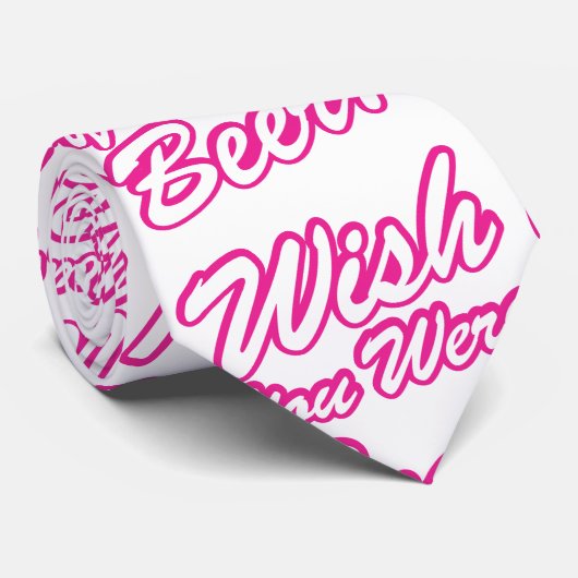 Ik wou dat je bier was! stropdas (Opgerold)