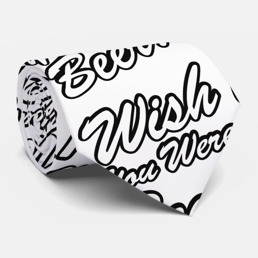 Ik wou dat je bier was! stropdas (Opgerold)