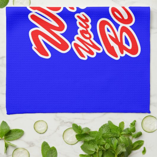 Ik wou dat je bier was! theedoek (Gevouwen)