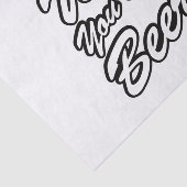 Ik wou dat je bier was! tissuepapier (Detail)