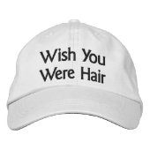 Ik wou dat je haarhonkbalPet was Geborduurde Pet (Voorkant)