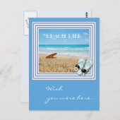 Ik wou dat je hier was... (aanpasbaar) briefkaart (Voorkant / Achterkant)