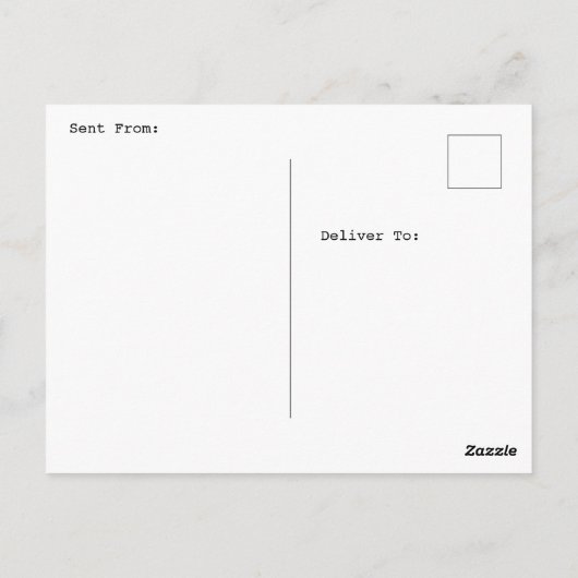 Ik wou dat je hier was | Bergen Briefkaart (Achterkant)