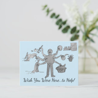 Ik wou dat je hier was briefkaart