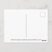 Ik wou dat je hier was briefkaart (Achterkant)