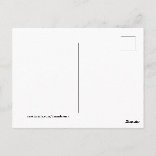 Ik wou dat je hier was. briefkaart (Achterkant)