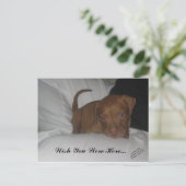 Ik wou dat je hier was... briefkaart (Staand voorkant)