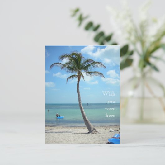 Ik wou dat je hier was briefkaart (Staand voorkant)