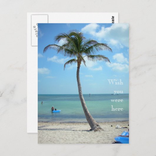 Ik wou dat je hier was briefkaart (Voorkant / Achterkant)