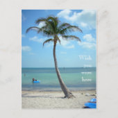 Ik wou dat je hier was briefkaart (Voorkant)