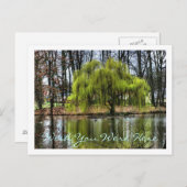 Ik wou dat je hier was briefkaart (Voorkant / Achterkant)