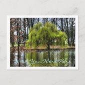 Ik wou dat je hier was briefkaart (Voorkant)