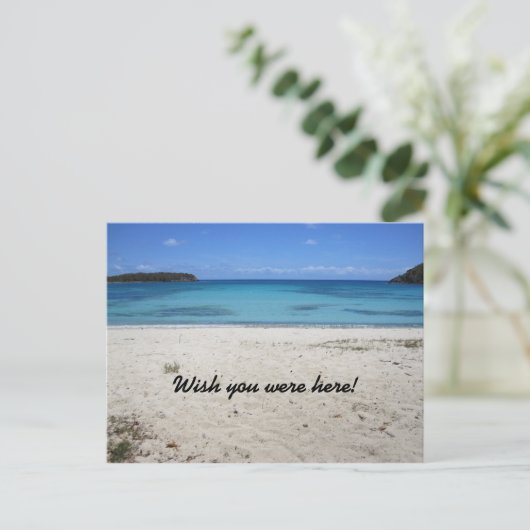 Ik wou dat je hier was. briefkaart (Staand voorkant)