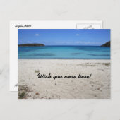 Ik wou dat je hier was. briefkaart (Voorkant / Achterkant)