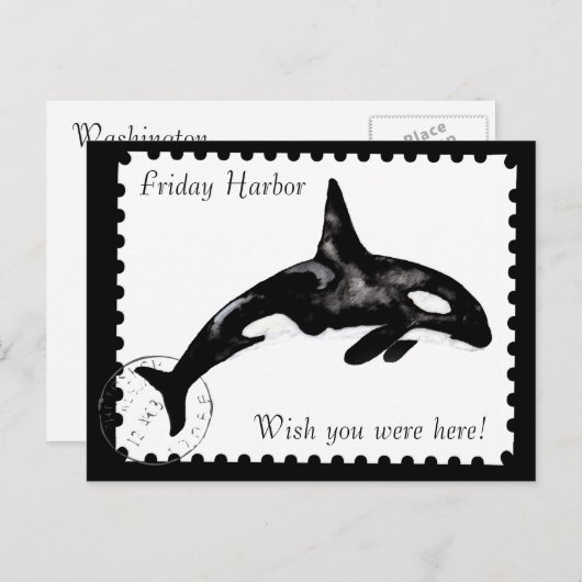 Ik wou dat je hier was! briefkaart (Voorkant / Achterkant)