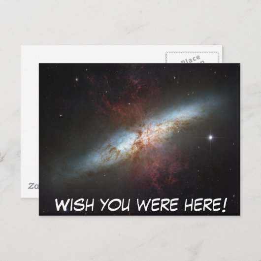 Ik wou dat je hier was! briefkaart (Voorkant / Achterkant)