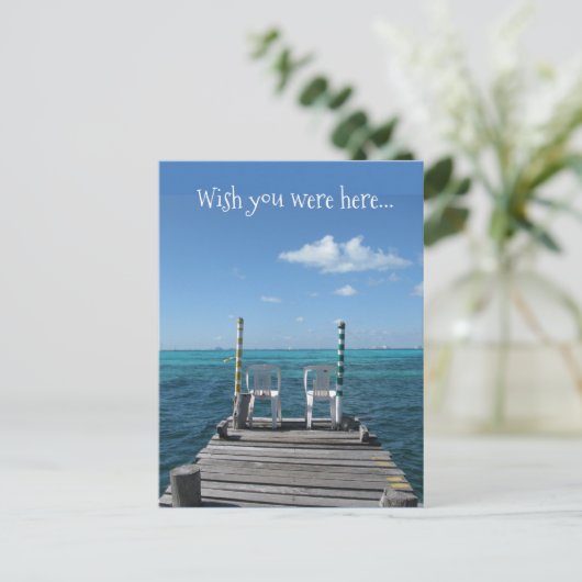 Ik wou dat je hier was... briefkaart (Staand voorkant)