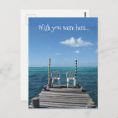 Ik wou dat je hier was... briefkaart (Voorkant / Achterkant)