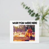 Ik wou dat je hier was briefkaart (Staand voorkant)