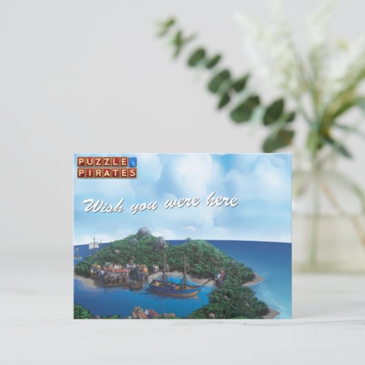 Ik wou dat je hier was, Briefkaart (Staand voorkant)