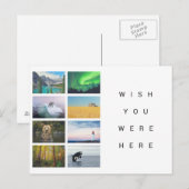 Ik wou dat je hier was briefkaart (Voorkant / Achterkant)