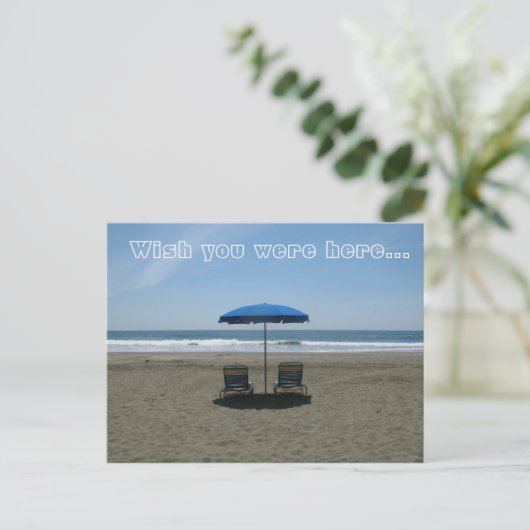 Ik wou dat je hier was... briefkaart (Staand voorkant)