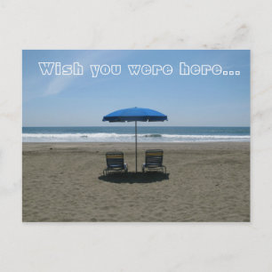Ik wou dat je hier was... briefkaart