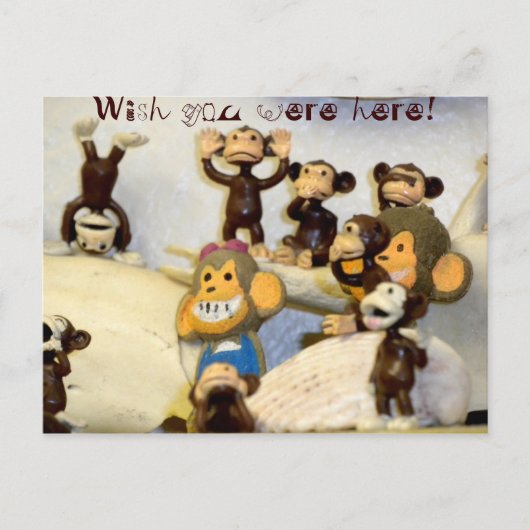 Ik wou dat je hier was! briefkaart (Voorkant)