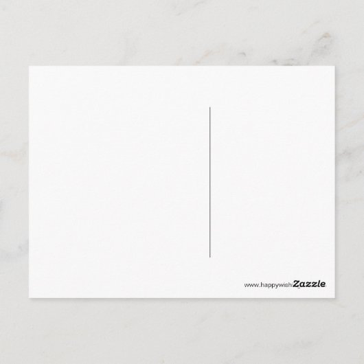 Ik wou dat je hier was. briefkaart (Achterkant)