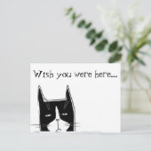 Ik wou dat je hier was briefkaart (Staand voorkant)