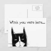 Ik wou dat je hier was briefkaart (Voorkant / Achterkant)