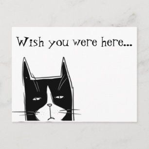 Ik wou dat je hier was briefkaart