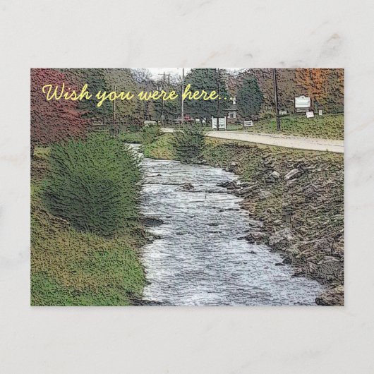 Ik wou dat je hier was... briefkaart (Voorkant)