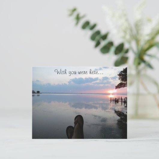 Ik wou dat je hier was. briefkaart (Staand voorkant)