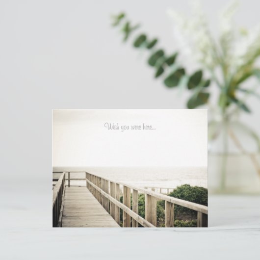 Ik wou dat je hier was... briefkaart van de reis (Staand voorkant)