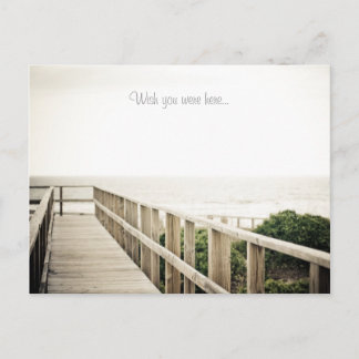 Ik wou dat je hier was... briefkaart van de reis