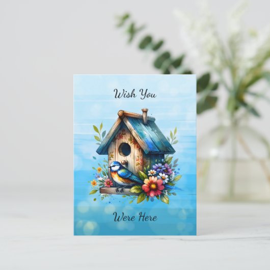 Ik wou dat je hier was | Contact houden Briefkaart (Staand voorkant)