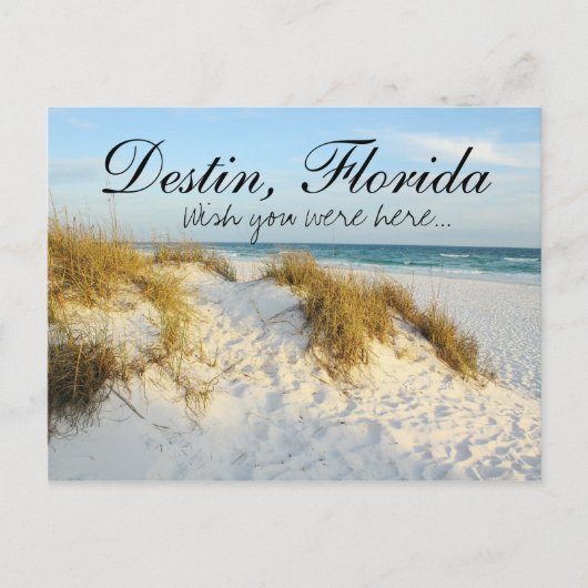 Ik wou dat je hier was, Destin, Florida Briefkaart (Voorkant)