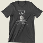 Ik wou dat je hier was | Foto van Birthday Memoria T-shirt<br><div class="desc">Ter nagedachtenis van het shirt, voor je geliefde die is overleden. Het shirt bevat een foto van hen en de tekst van de sjabloon luidt: "WANT JE WAS HIER, HUN NAAM, GROTE DAG EN PERSOONLIJK BERICHT (GEWELDIG GEZICHT BIRTHDAY)!" Alle doopvontstijlen, grootte en kleuren kunnen worden veranderd door op de pas...</div>