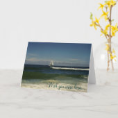 Ik wou dat je hier was kaart (Gele Bloem)