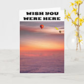 Ik wou dat je hier was. kaart (Gele Bloem)