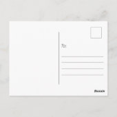 Ik wou dat je hier was met een rode Teenslippers b Briefkaart (Achterkant)